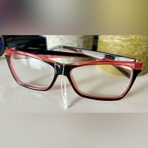 Pink & black readers +1.00 NWOT